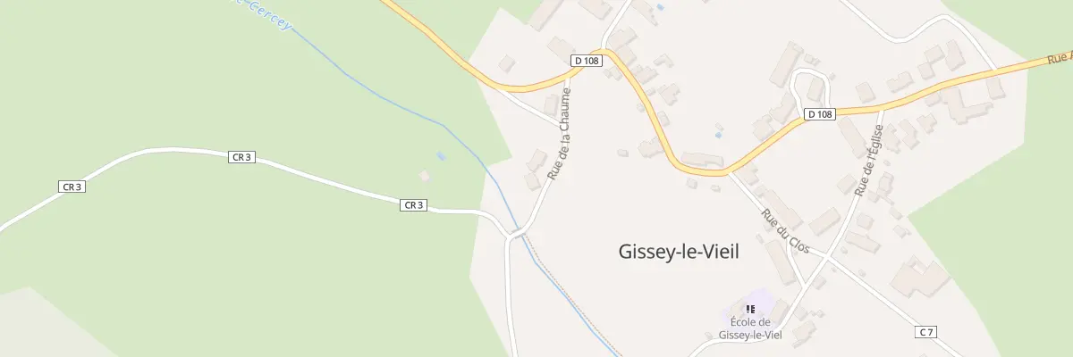 Plan du 8 Rue de la Chaume à Gissey-le-Vieil