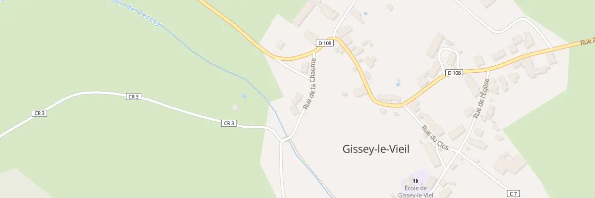 Plan du 6 Rue de la Chaume à Gissey-le-Vieil