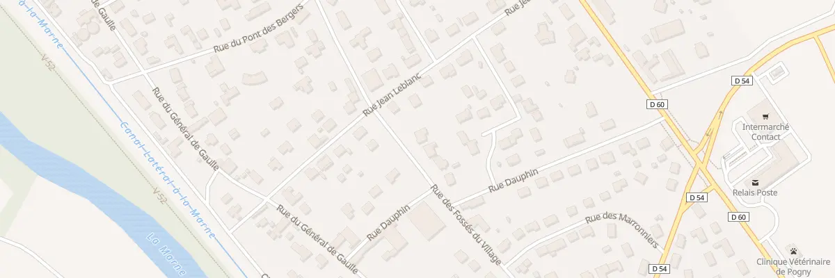 Plan du 35 Rue des Fosses du Village à Pogny