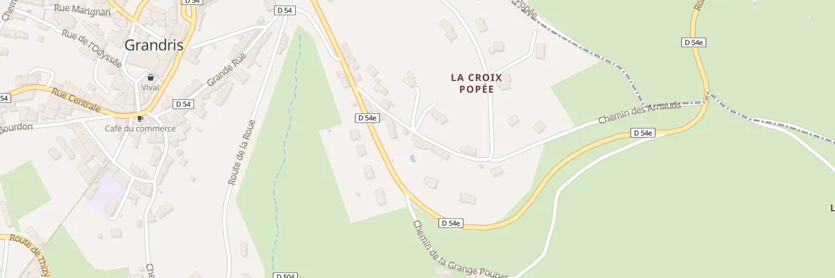 Plan du 102 Che de la Chainee à Grandris