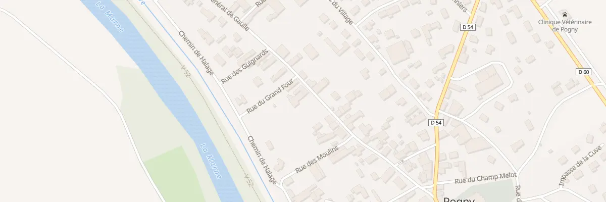 Plan du 30 Rue du General de Gaulle à Pogny