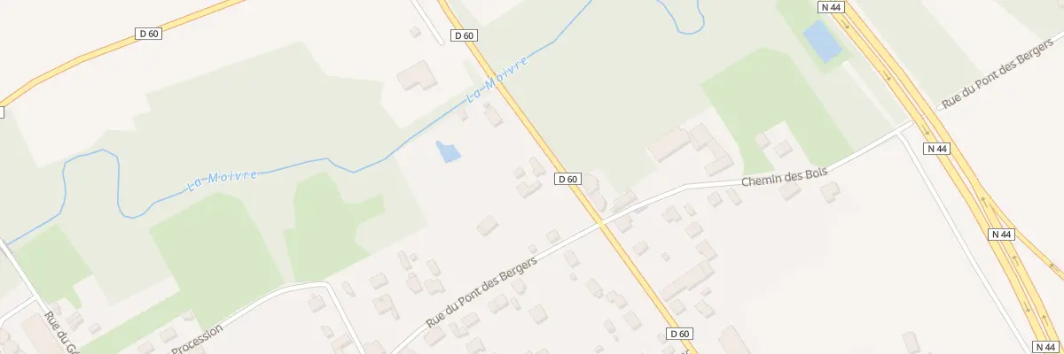 Plan du 13 Rte Nationale à Pogny