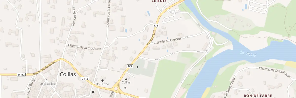 Plan du 176 Rte d’Uzes à Collias