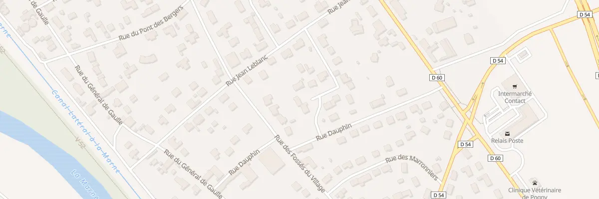 Plan du 6 Rue du Val de Moivre à Pogny