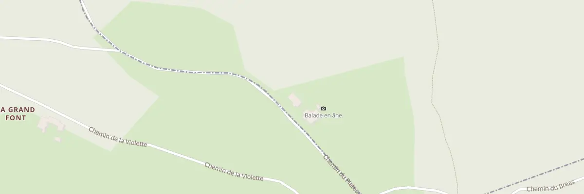 Plan du 220 Che du Plateau à La Valla-en-Gier
