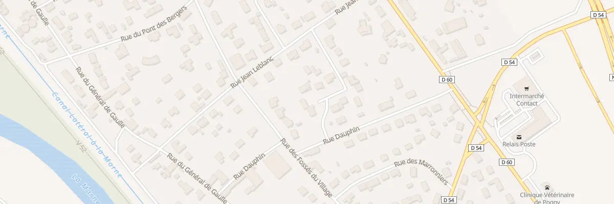 Plan du 6 Rue du Val de Moivre à Pogny