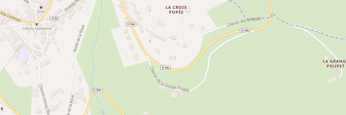 Plan du 5540 Croix Popee à Grandris
