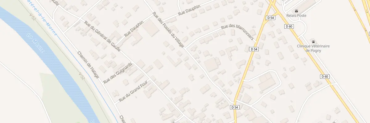 Plan du 16 Rue des Fosses du Village à Pogny