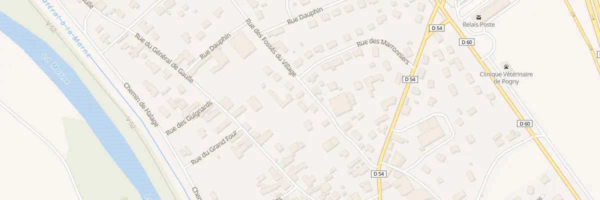 Plan du 16 Rue des Fosses du Village à Pogny