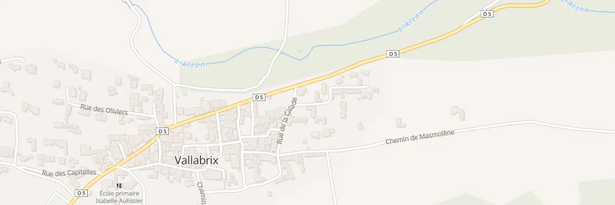 Plan du 28 Che du Réservoir à Vallabrix
