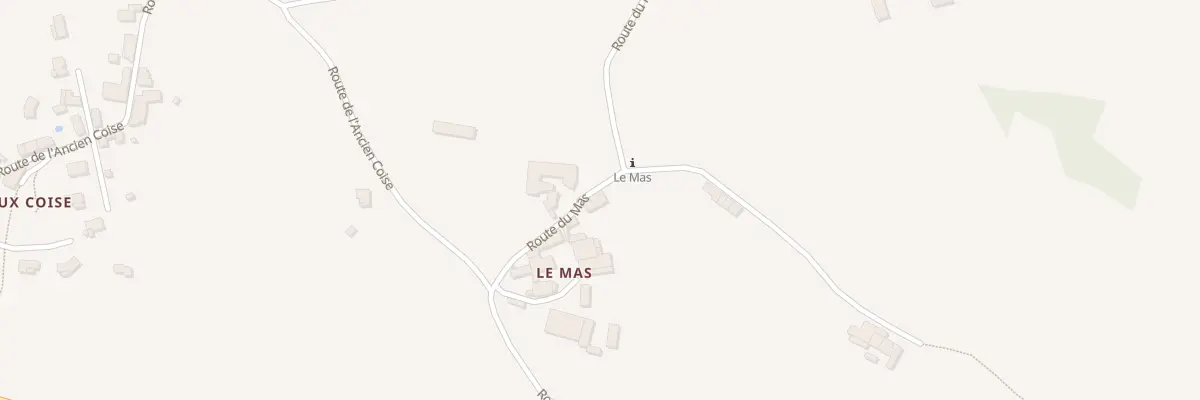 Plan du 5027 Le Mas et Le Paresseux à Coise