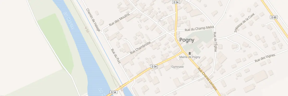 Plan du 8 Rue Chambrotte à Pogny