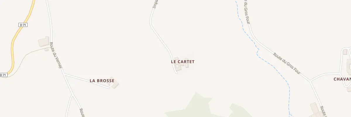 Plan du 279 Imp du Cartet à Coise