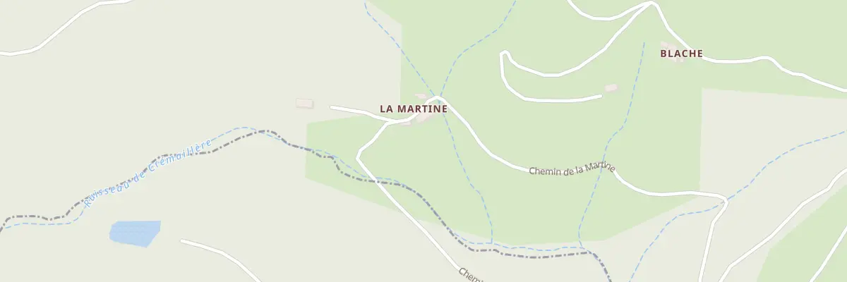 Plan du 5010 La Martine à Saint-Agrève