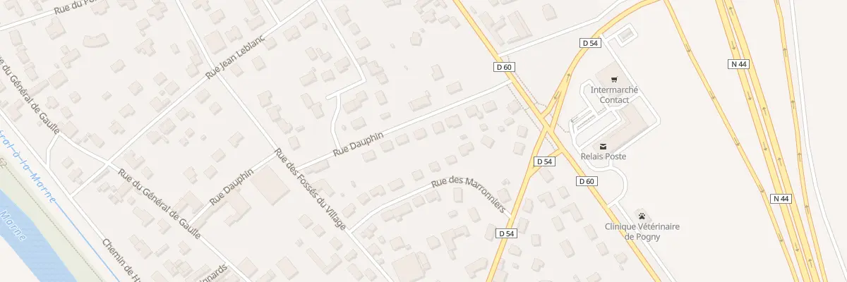 Plan du 25 Rle Dauphin à Pogny