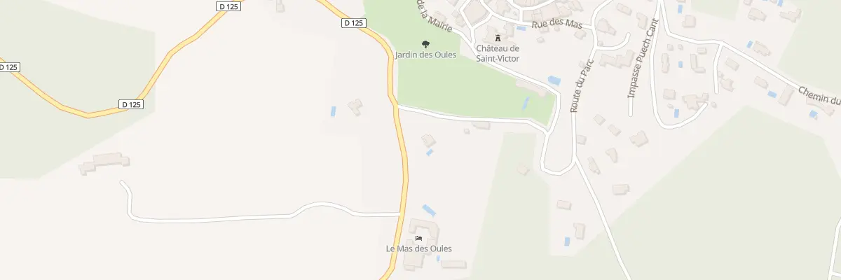 Plan du 421 Rte du Parc à Saint-Victor-des-Oules