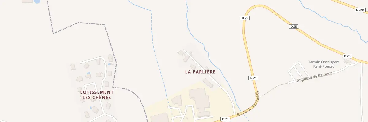 Plan du 215 Che de la Parlière à Saint-Genis-l’Argentière