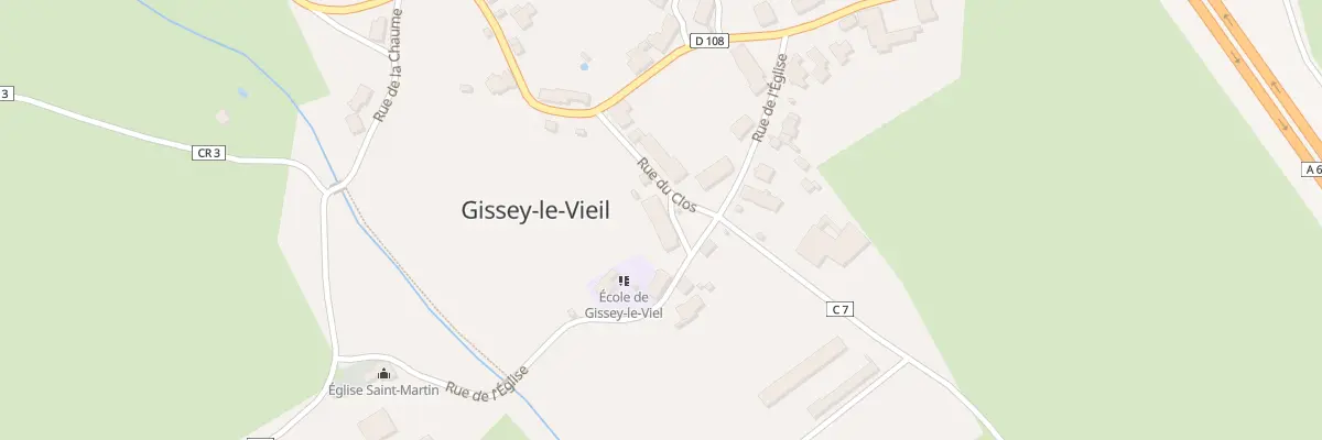 Plan du 12 Rue de l’Eglise à Gissey-le-Vieil