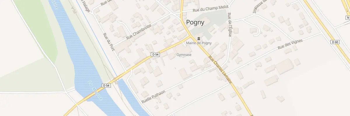 Plan du 8 Rue du Pont à Pogny