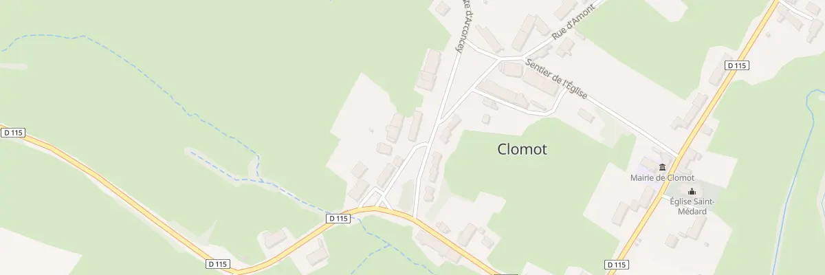 Plan du 1 Les Chenevières à Clomot