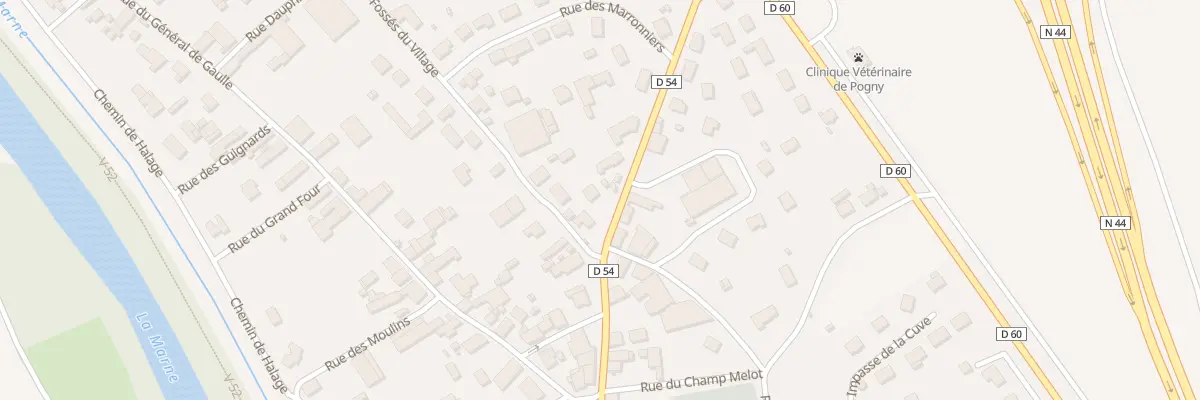 Plan du 16 Rue de Chalons à Pogny