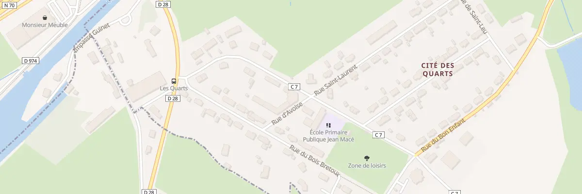 Plan du 14 Av Henri Paul Schneider à Saint-Laurent-d’Andenay