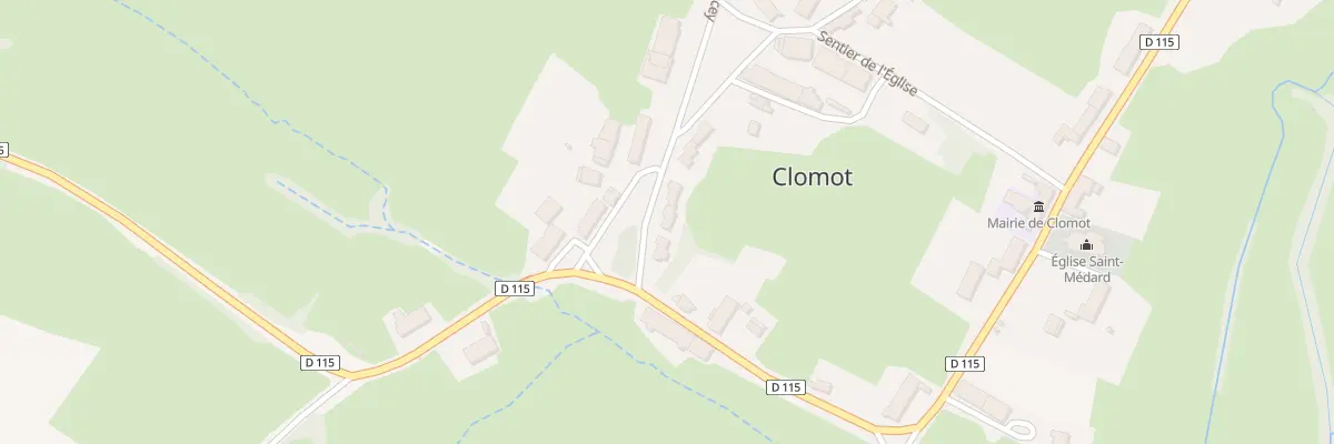 Plan du 4 Rte d’Arconcey à Clomot