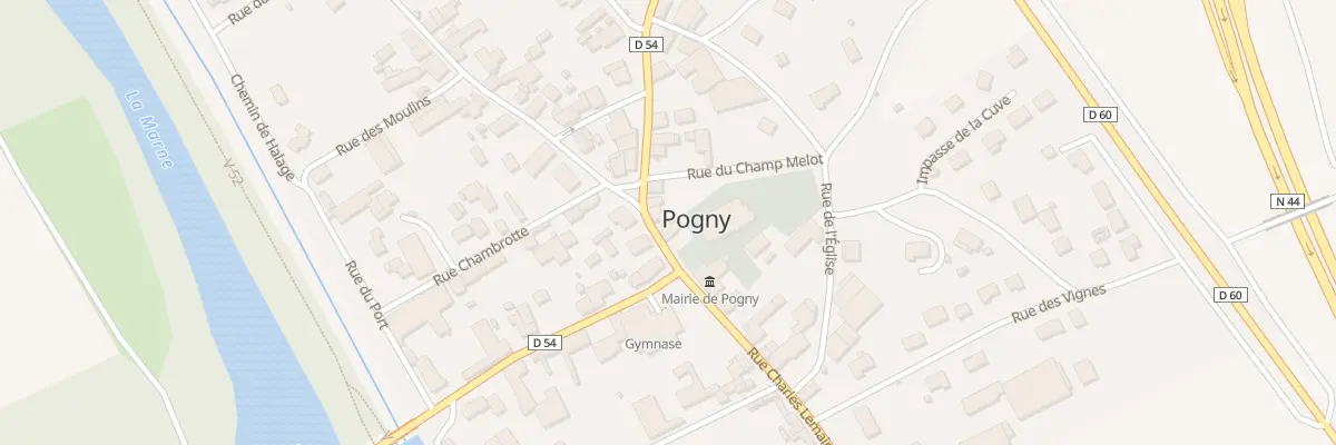 Plan du 3 Rue du General de Gaulle à Pogny