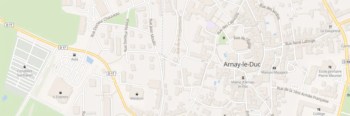 Plan du 1 Rue de la Guiguetterie à Arnay-le-Duc