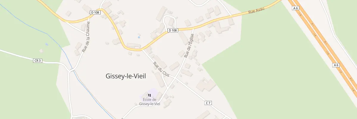 Plan du 6 Rue de l’Eglise à Gissey-le-Vieil