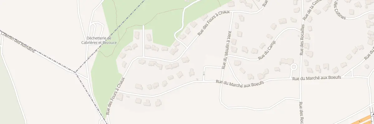Plan du 13 Rue des fours à chaux à Bezouce