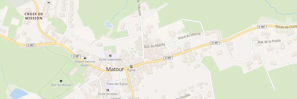 Plan du 2 Rue du Matray à Matour