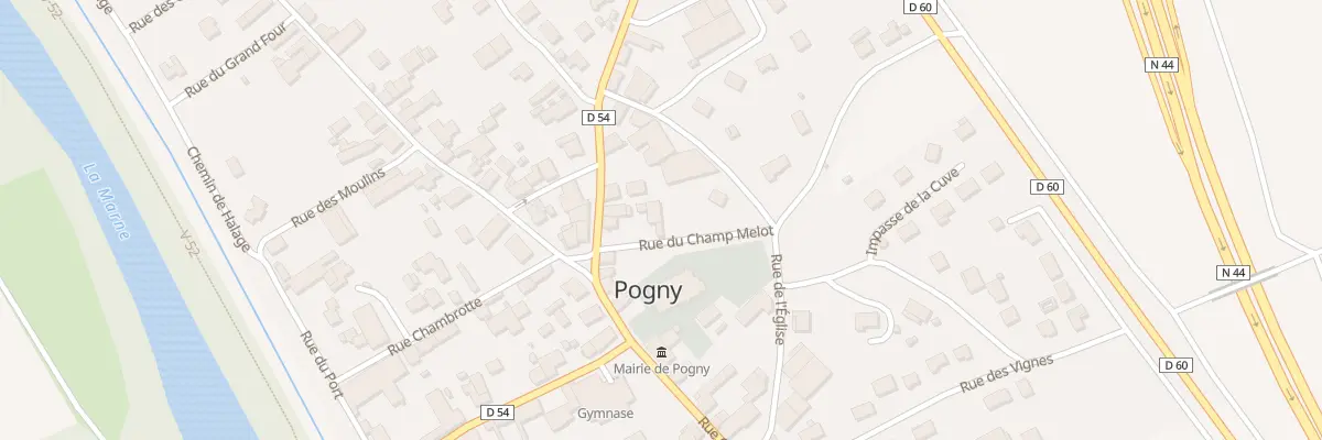 Plan du 6 Rue du Champ Melot à Pogny