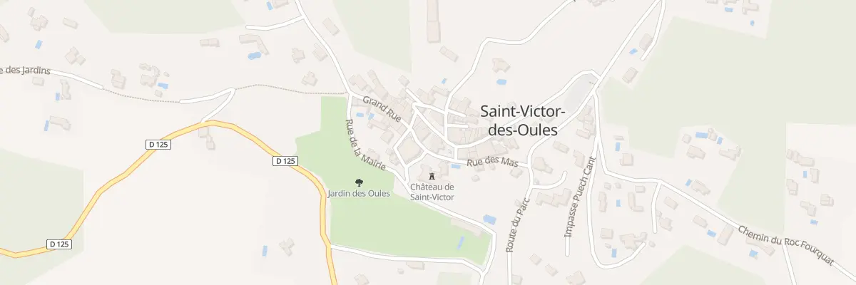 Plan du 2 Pl de l’Eglise à Saint-Victor-des-Oules