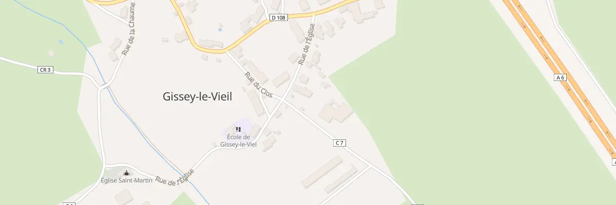 Plan du 5050 Le Village à Gissey-le-Vieil