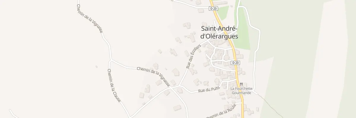 Plan du 5221 Rue des Ecoliers à Saint-André-d’Olérargues