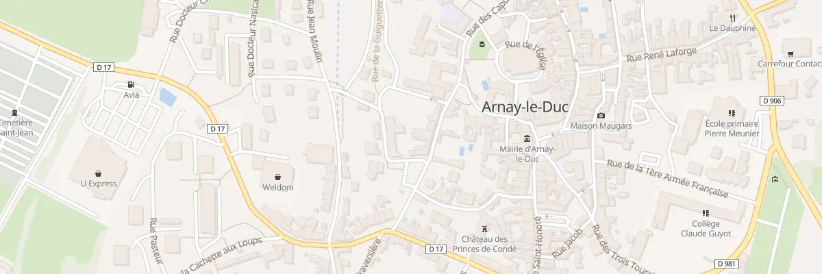 Plan du 6 Rue du Cours Moingeon à Arnay-le-Duc