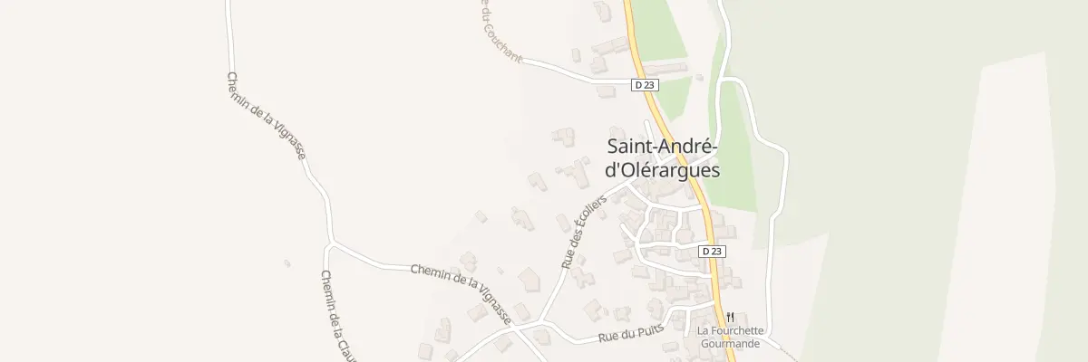 Plan du 5166 Rue des Ecoliers à Saint-André-d’Olérargues