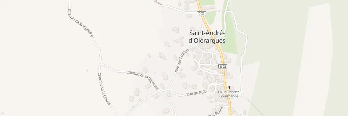 Plan du 122 Rue des Ecoliers à Saint-André-d’Olérargues