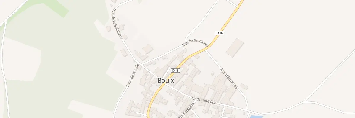Plan du 9002 Rue de Courban à Bouix