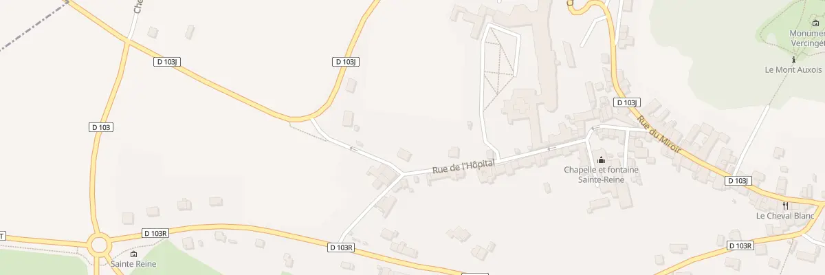 Plan du 30 Rue de l’Hopital à Alise-Sainte-Reine