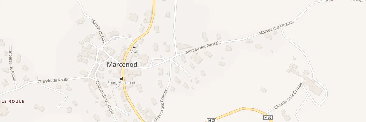 Plan du 9001 Aux Pinatels à Marcenod