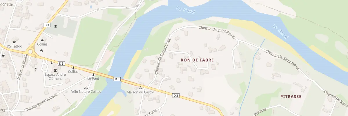 Plan du 2 Che Ron de Fabre à Collias