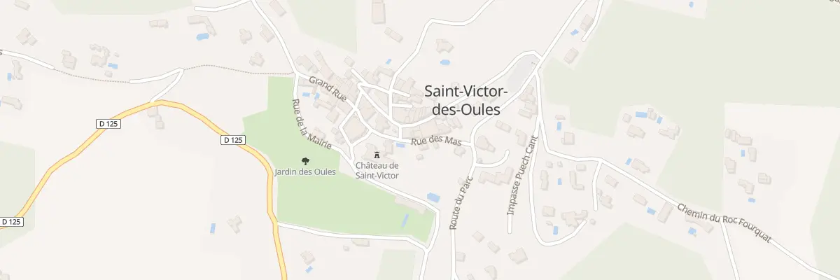 Plan du 1 Rue des Mas à Saint-Victor-des-Oules