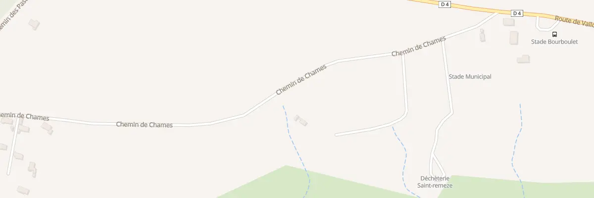 Plan du 349 Che de Chames à Saint-Remèze