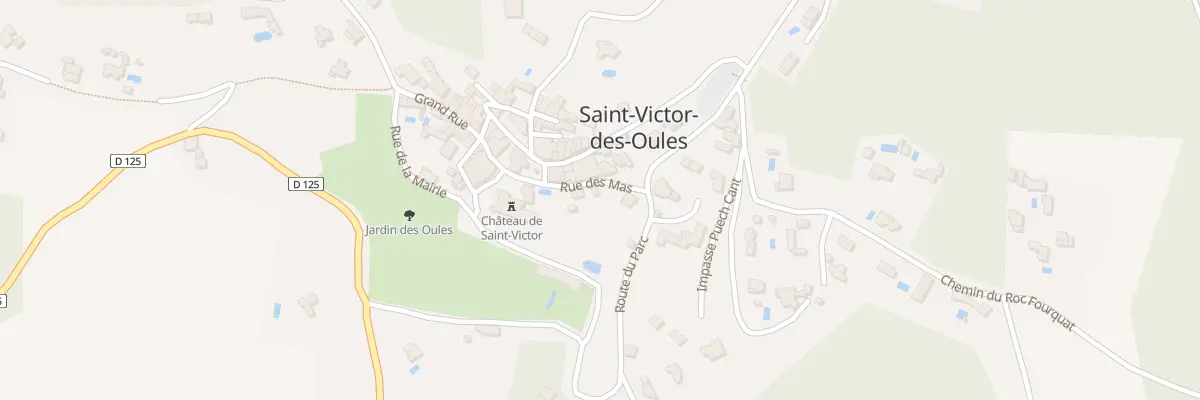 Plan du 6 Rue des Mas à Saint-Victor-des-Oules