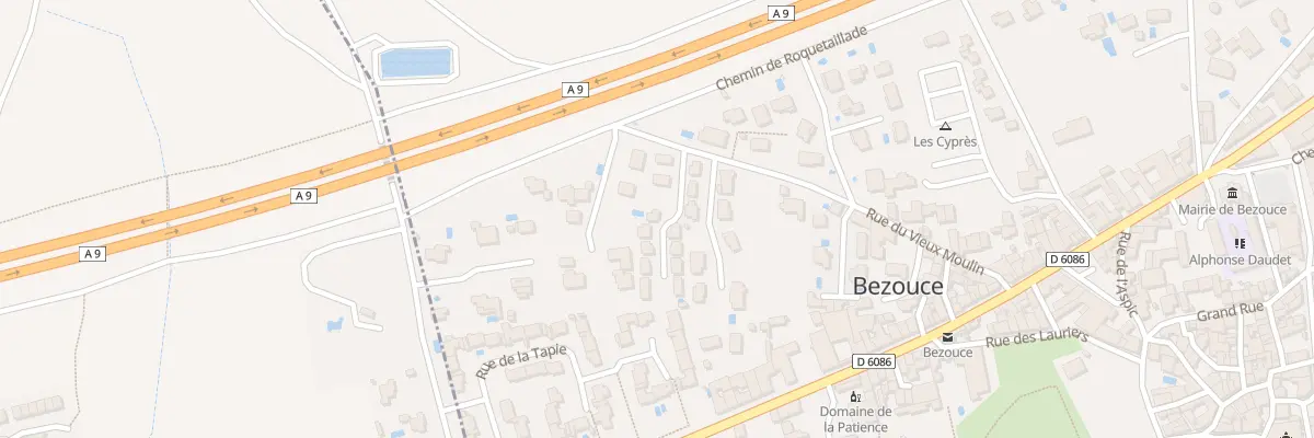 Plan du 201 Rue du vieux moulin à Bezouce