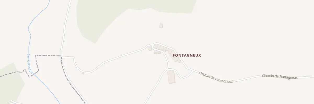 Plan du 5310 Fontagneux à Marcenod