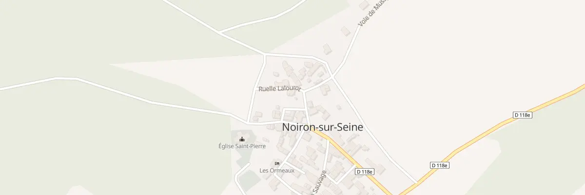 Plan du 2 Rue du Caron à Noiron-sur-Seine