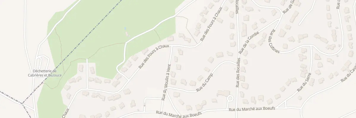 Plan du 8 Rue du moulin à vent à Bezouce